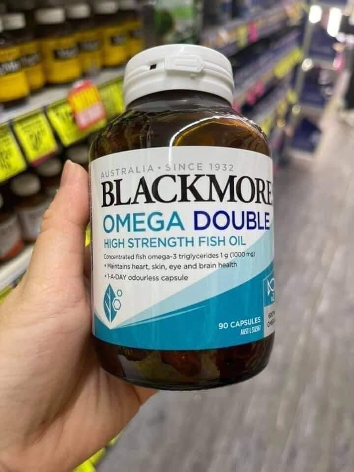 Dầu cá Blackmores Omega Double High Strength Fish Oil 1000mg 90 viên