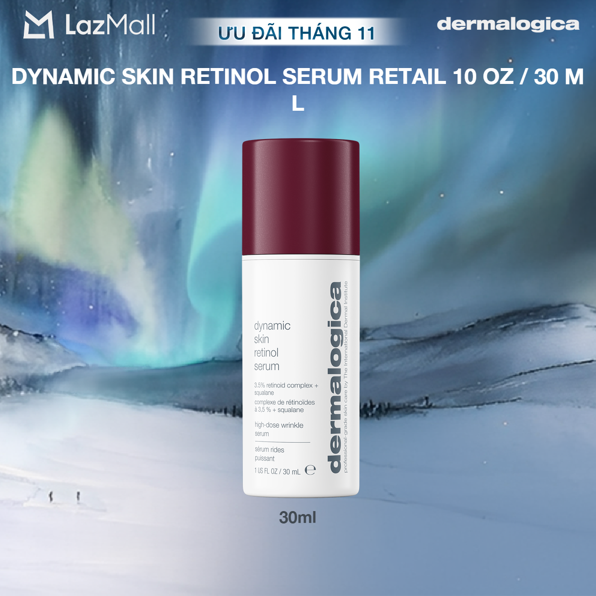 Huyết thanh trẻ hoá làn da Dynamic Skin Retinol Serum 30ml