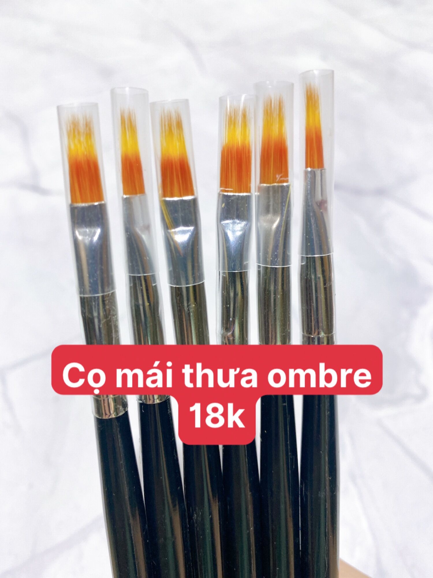 Cọ mái thưa làm loang, ombre