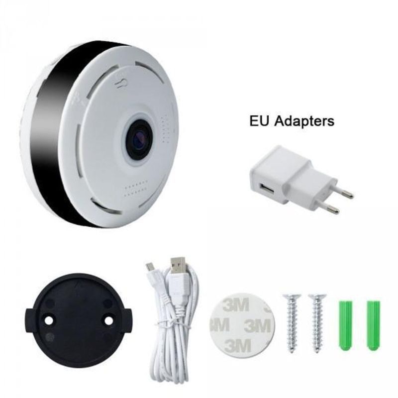 CAMERA WIFI PANORAMIC V380 PRO - CAMERA MINI - CAMERA GIẤU KÍN - CAMERA NGUỴ TRANG
