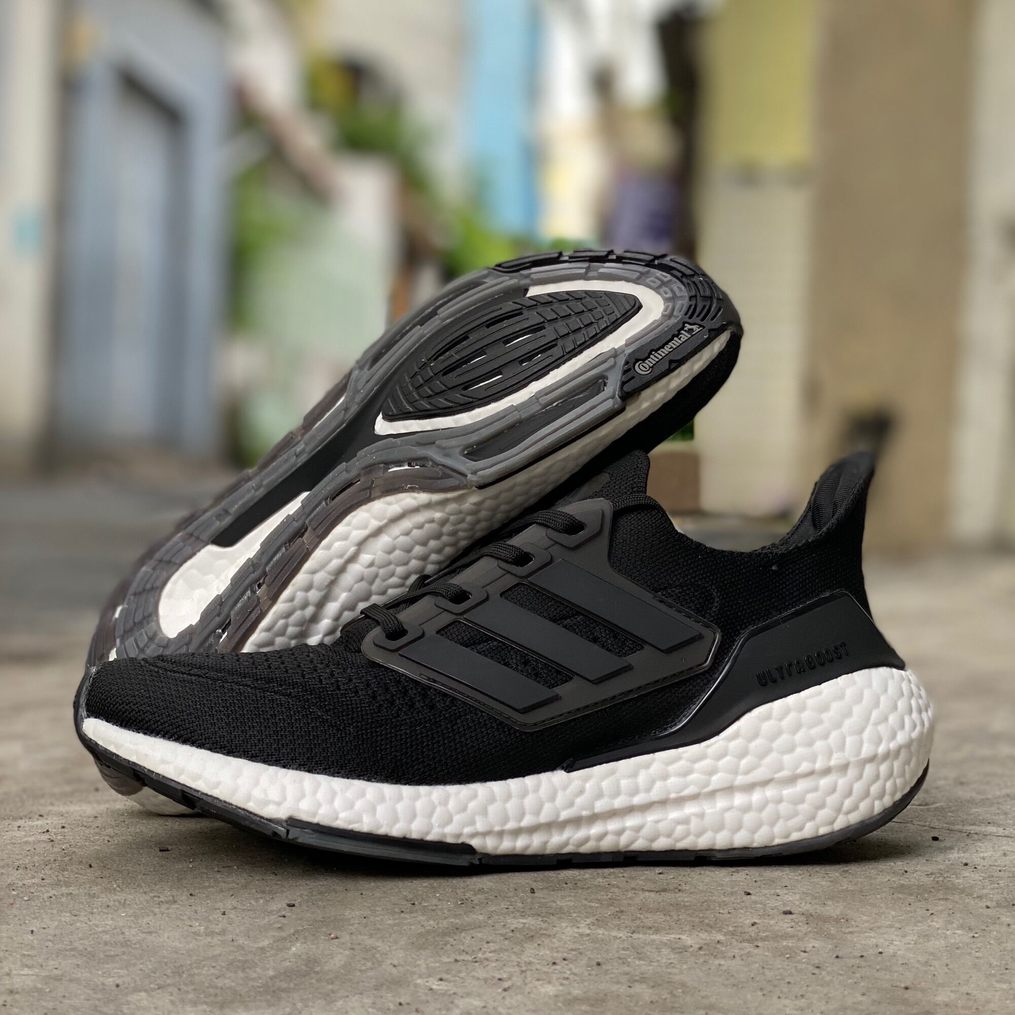 [fullbox,bill,tag] Giày ultraboost 2021 đen đế trắng nam