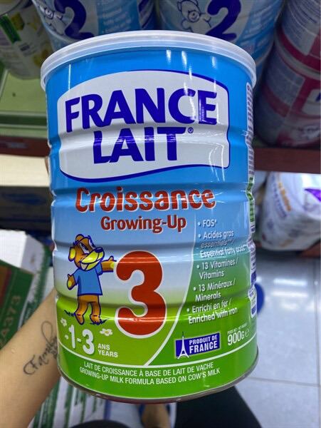 Sữa bột France Lait 3 - 900g  bé 1-3y