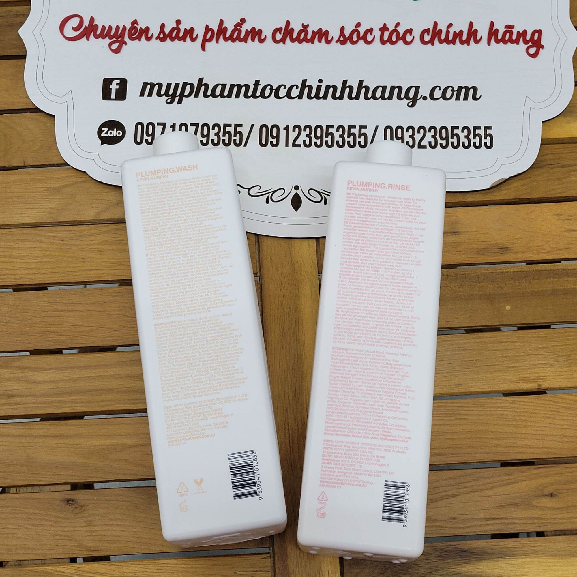 DẦU GỘI XẢ CHO TÓC ÍT, MỎNG, RỤNG KEVIN MURPHY PLUMPING 1000ML