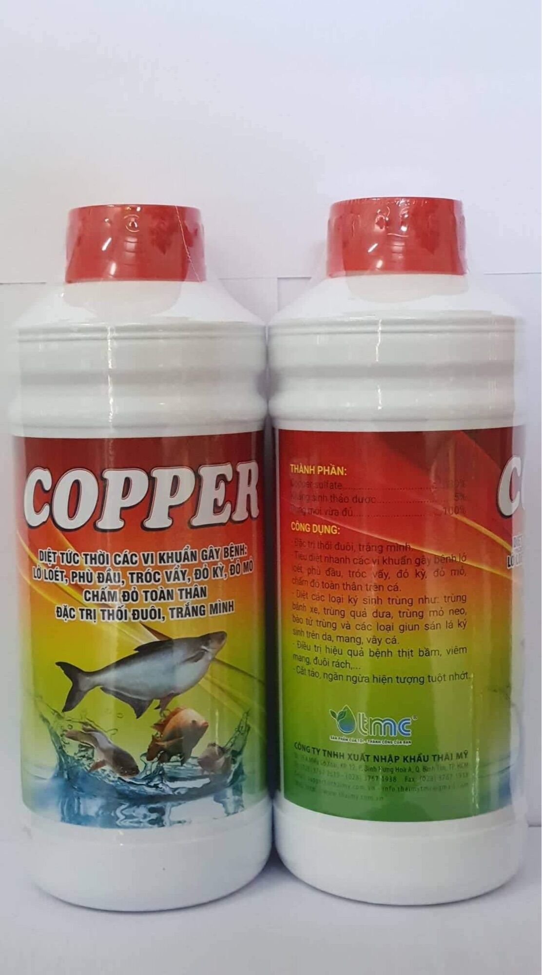 Copper phòng tri các bệnh nhiễm khuẩn trên lươn, cá, ếch