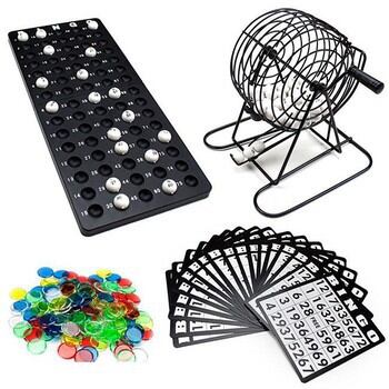 Bộ trò chơi quay số bingo loto lồng sắt trúng thưởng siêu vui