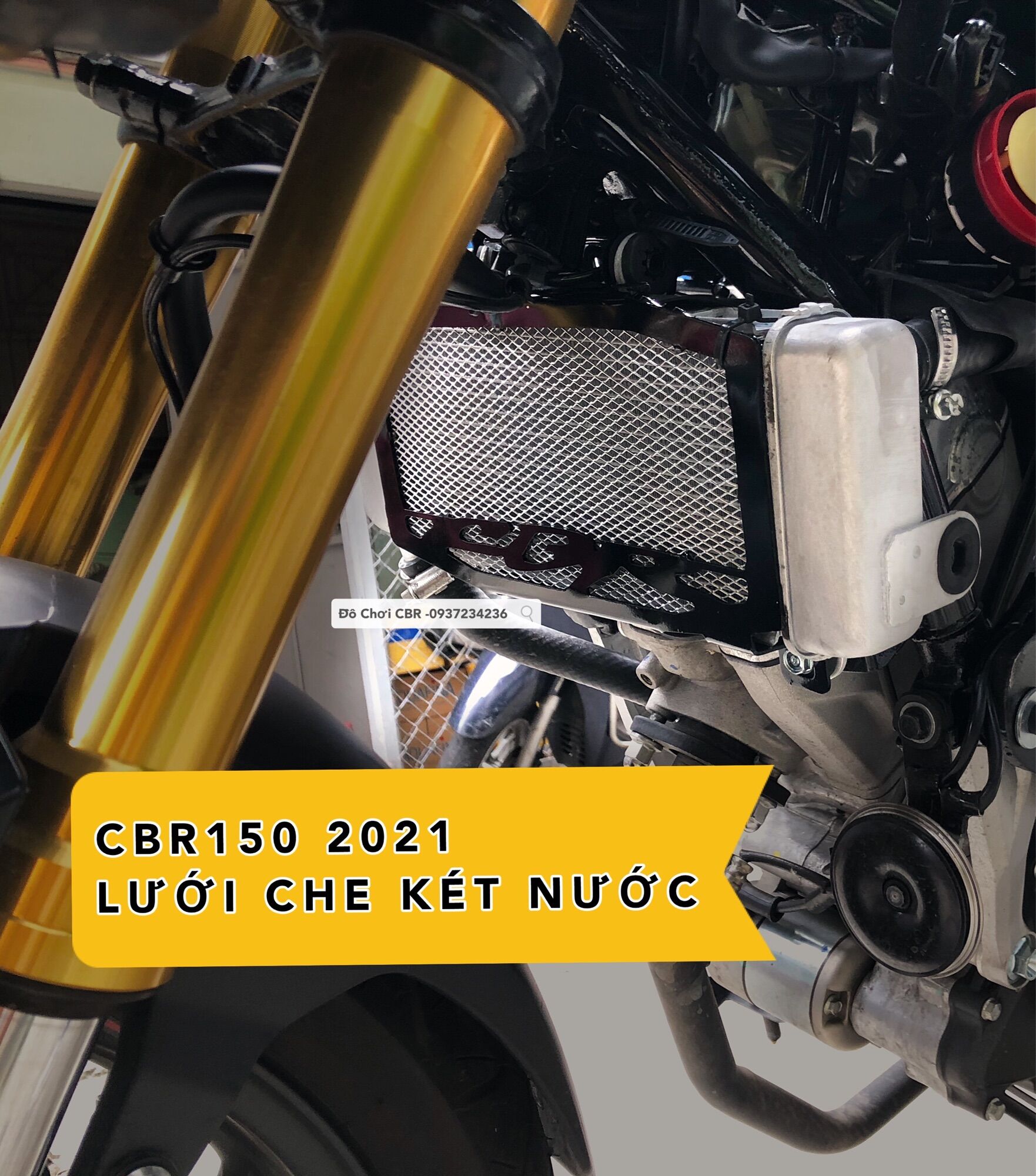 Lưới che két nước cbr150 2021 - che két nước cbr150r 2021