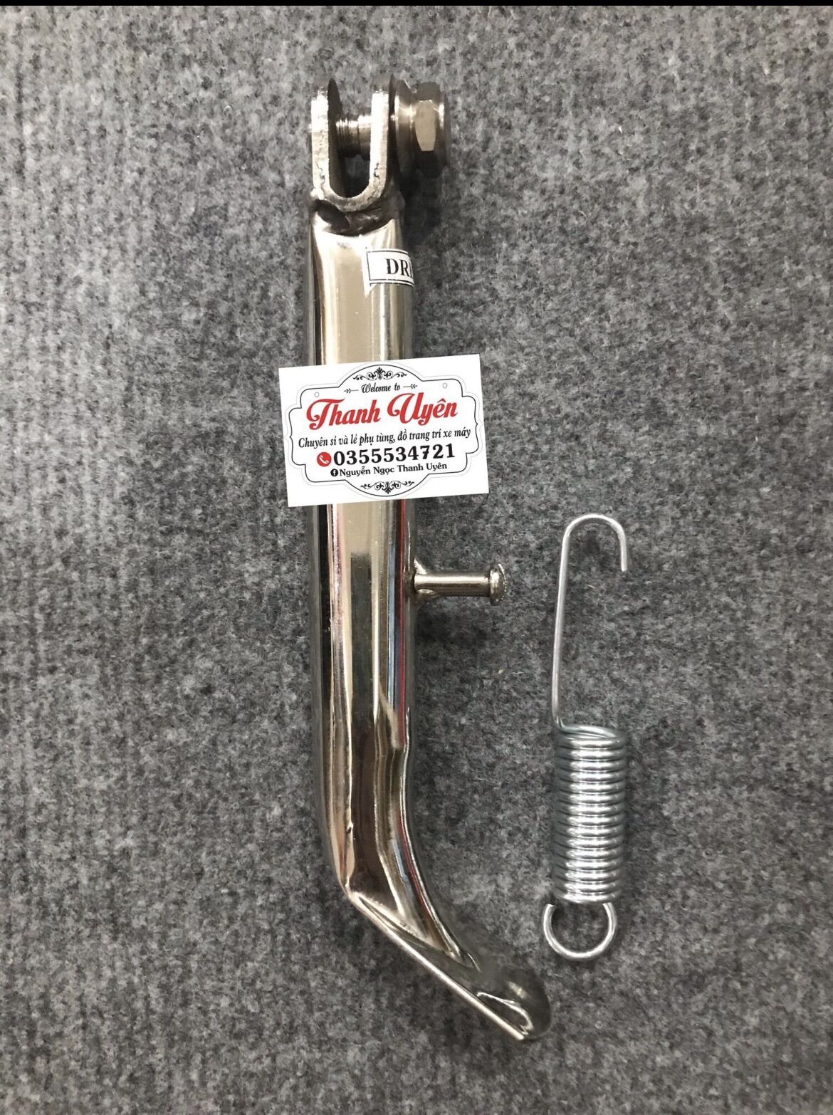 COMBO CHỐNG ĐỨNG,CHỐNG NGHIÊNG INOX DÀNH CHO XE WAVE CŨ/DREAM/RS/SIRIUS ( đẹp như hình)