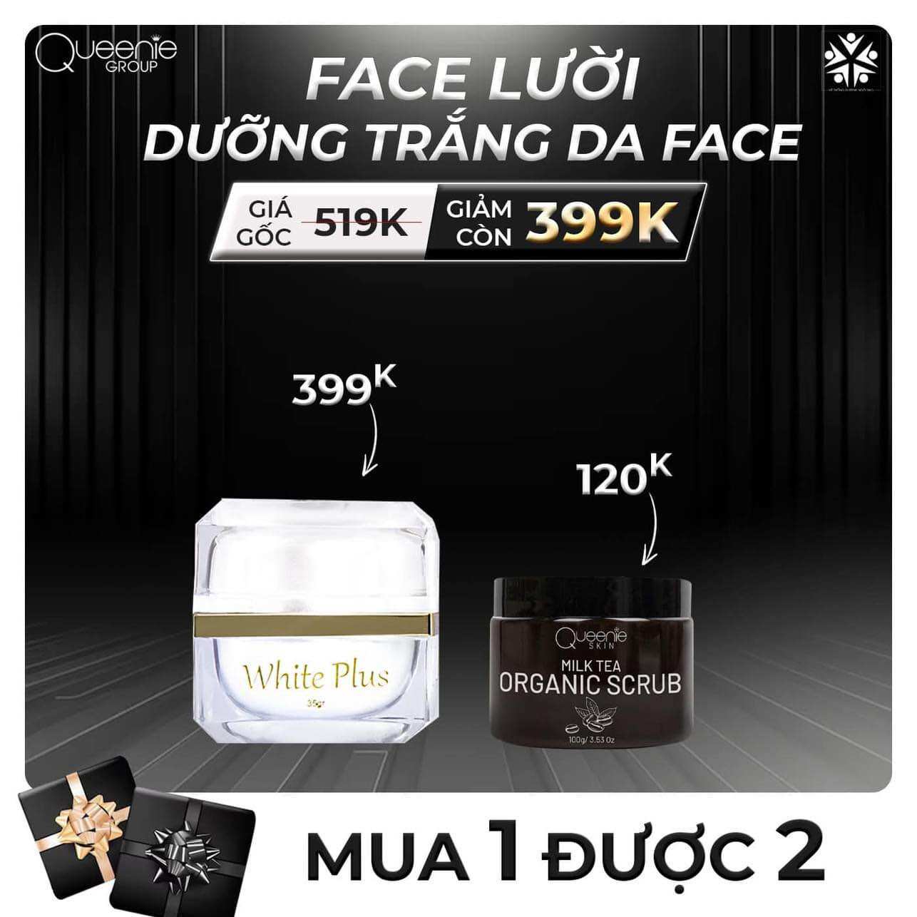 [HCM]Face lười thượng hạng  kem dưỡng trắng da queenie skin  công nghệ Ah8 Với thanhg phần chủ yếu là nhân sâm và nhụy hoa tây giúp dưỡng trắng  chống lão hóa làm mờ vết thâm  dưỡng trắng da chuyên sâu (35gr)