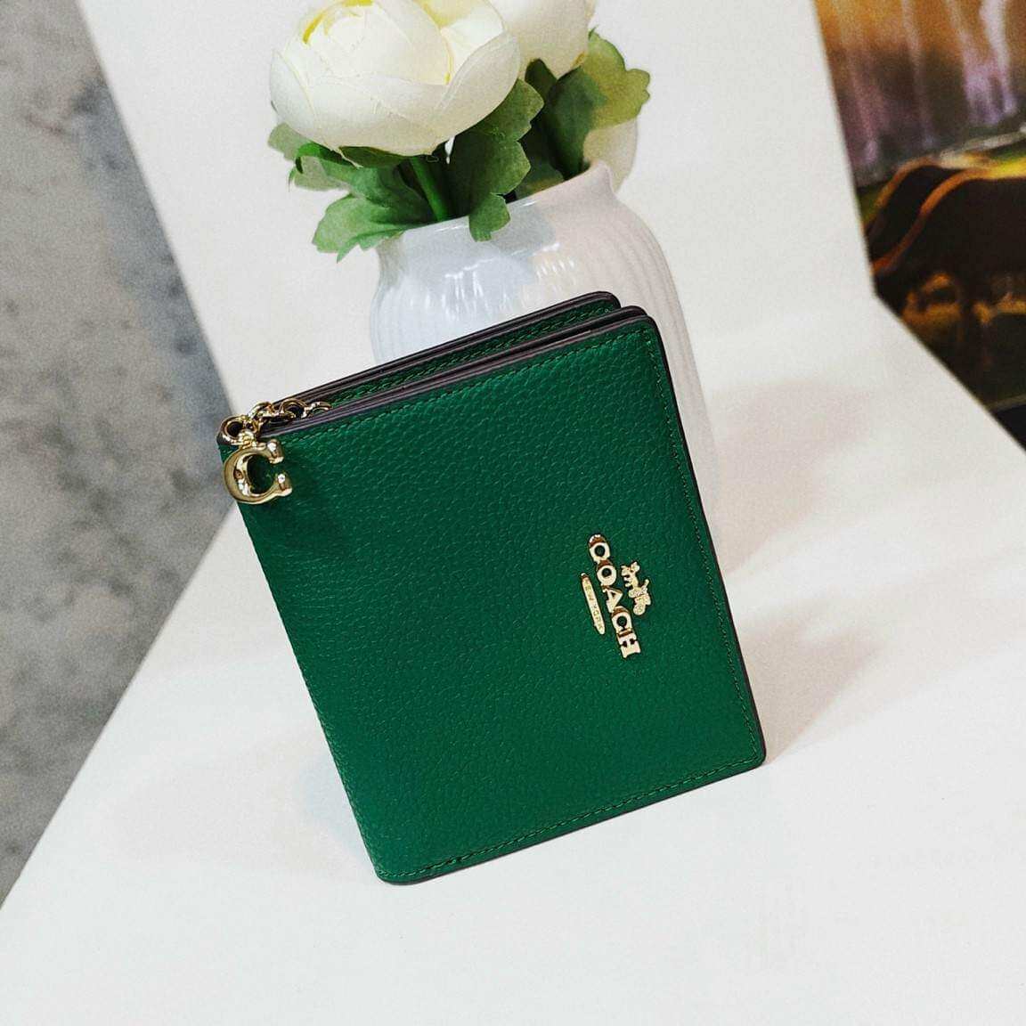 VÍ COACH® chất da rất dầy dặn da 🐂 100% xịn sò