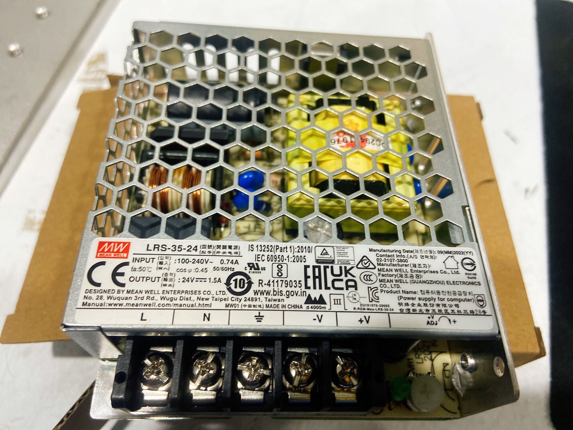 Nguồn 24v meanwell lrs 35-24,nguồn tổ ong 24v/1.5a