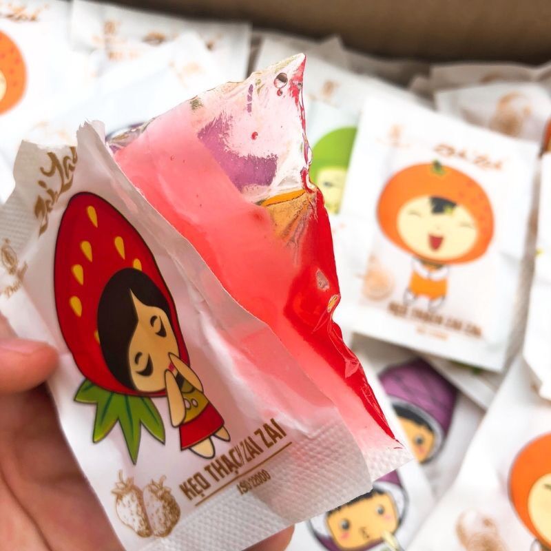 BỊCH THẠCH KẸO ZON ZAI HƯƠNG VỊ TRÁI CÂY(NGẪU NHIÊN)