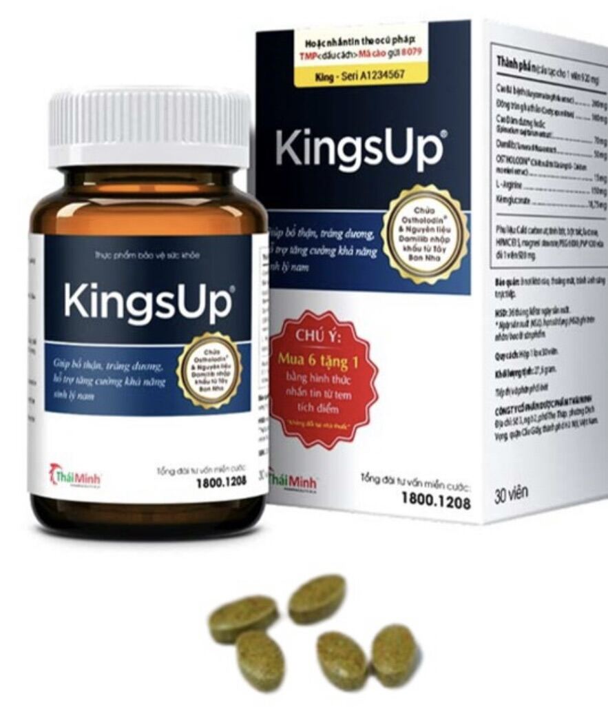 KINGSUP HỘP 30v Tăng cường sức khoẻ sinh lý nam