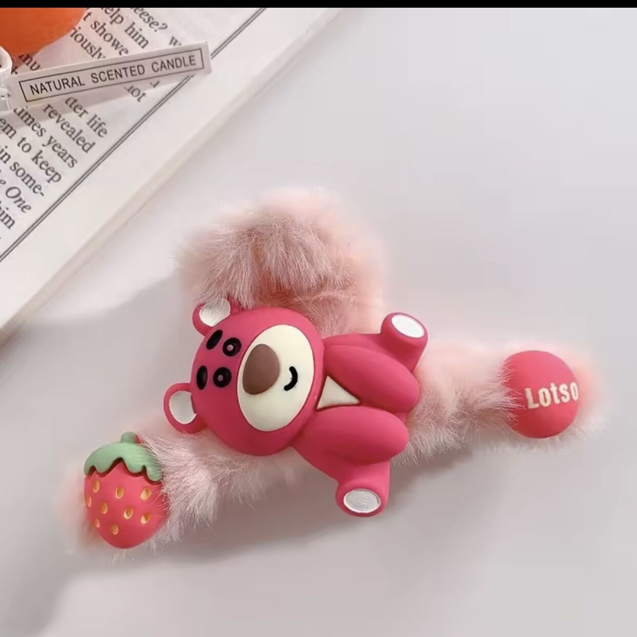 Kẹp tóc và cột tóc lông gấu dâu LOTSO