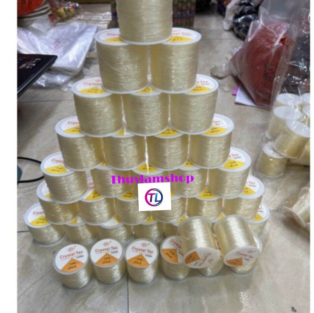 Cuộn cước thun 100m siêu co giãn bền xỏ hạt làm handmade