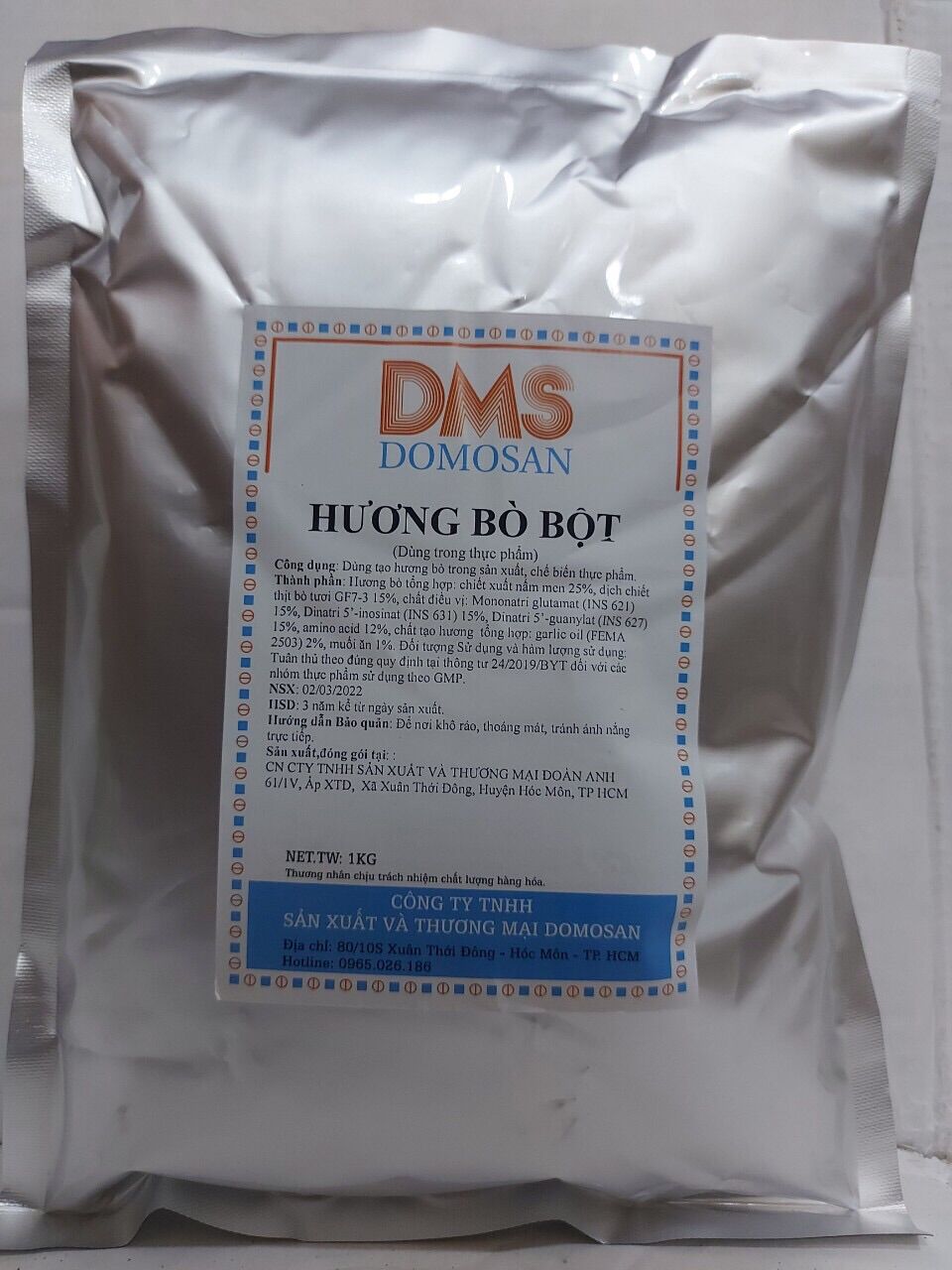 Hương bò tạo hương thơm cho giò bò, bò viên,... ....
