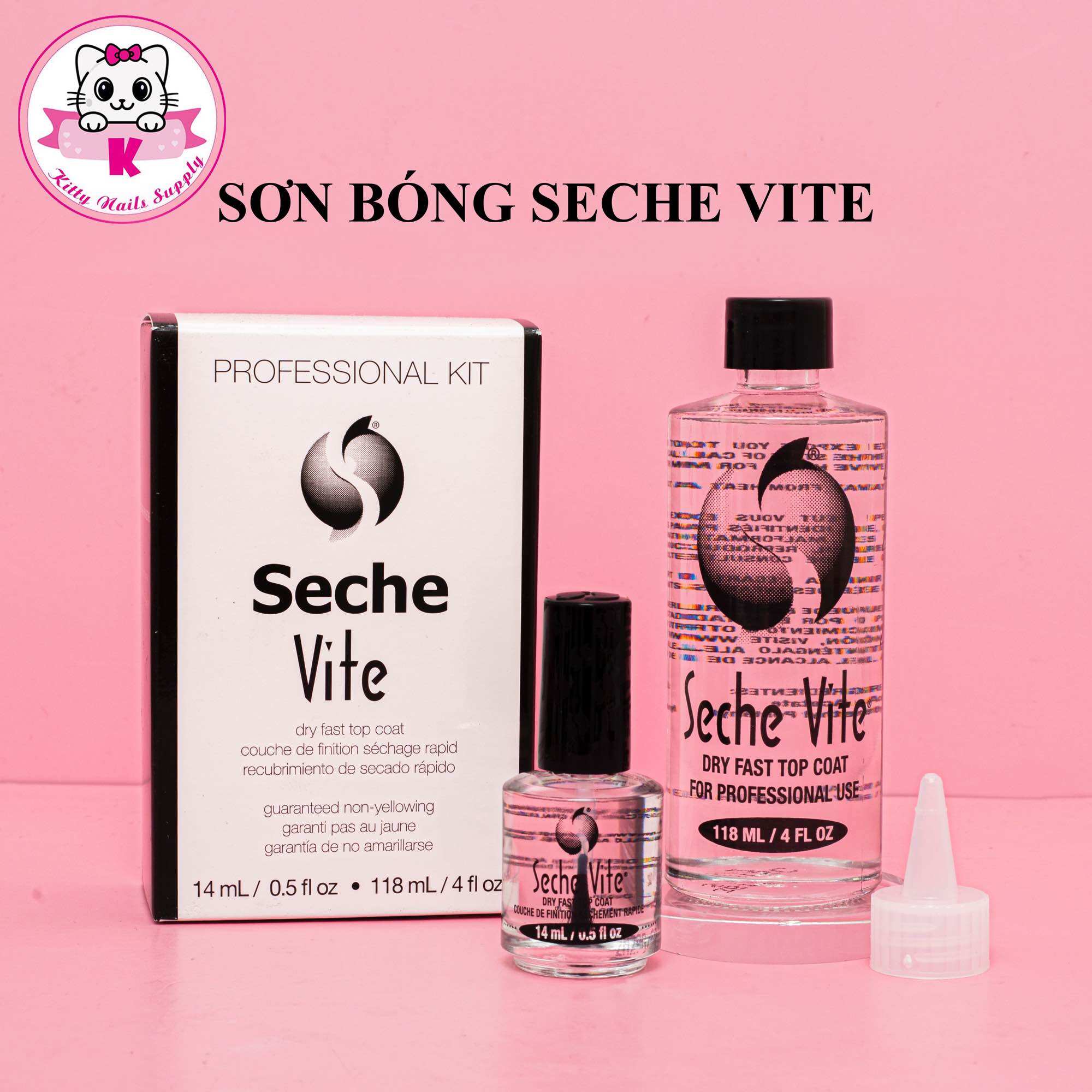 Sét sơn bóng seche vite hàng nhập khẩu usa 118ml và chai nhỏ 14nl