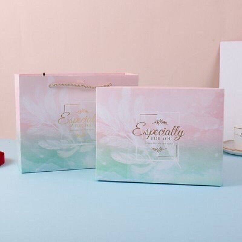 Combo túi đựng quà và hộp đựng quà cỡ lớn