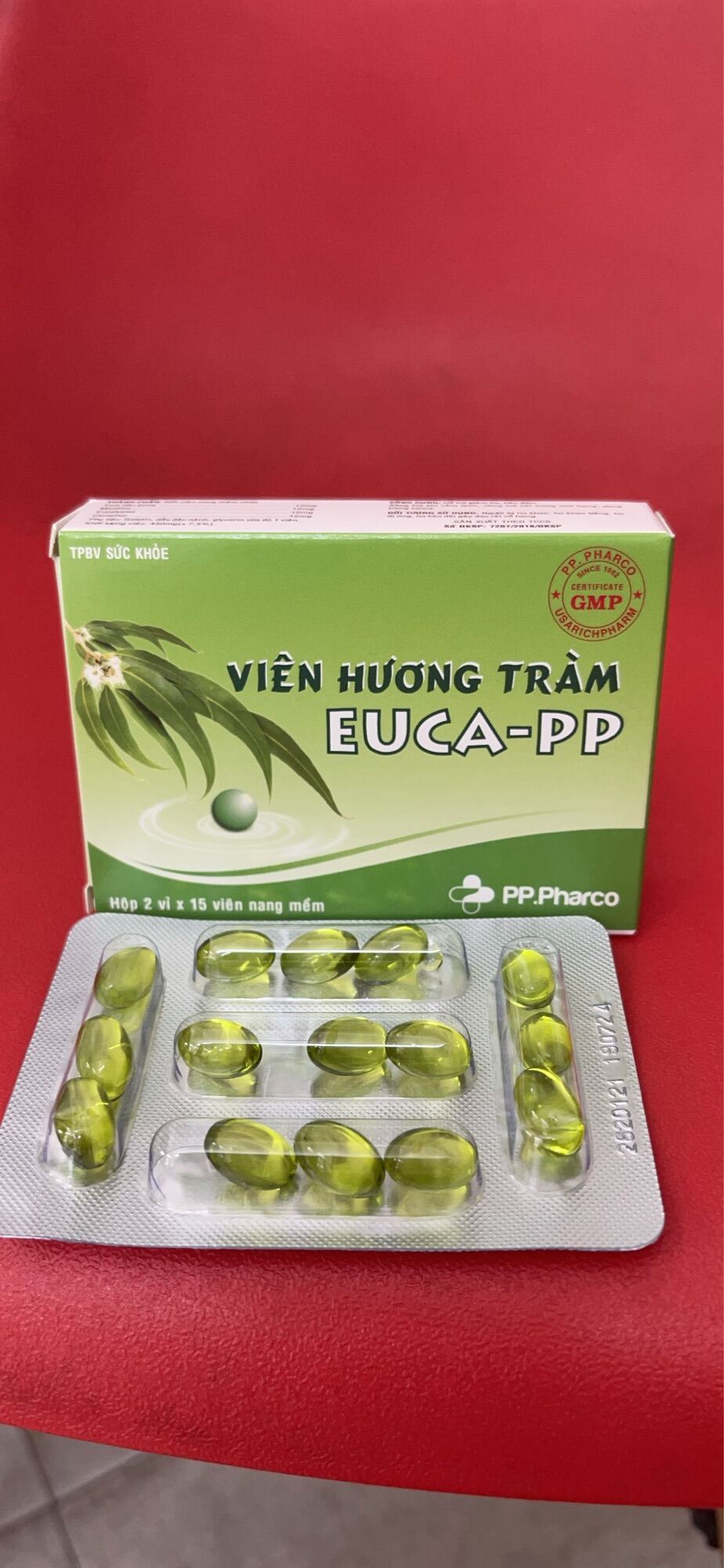 Viên Xông Hương Tràm Euca Pp Xông Khi Cảm Lạnh Sát Khuẩn Mũi Họng Và Làm Sạch Đường Hô Hấp