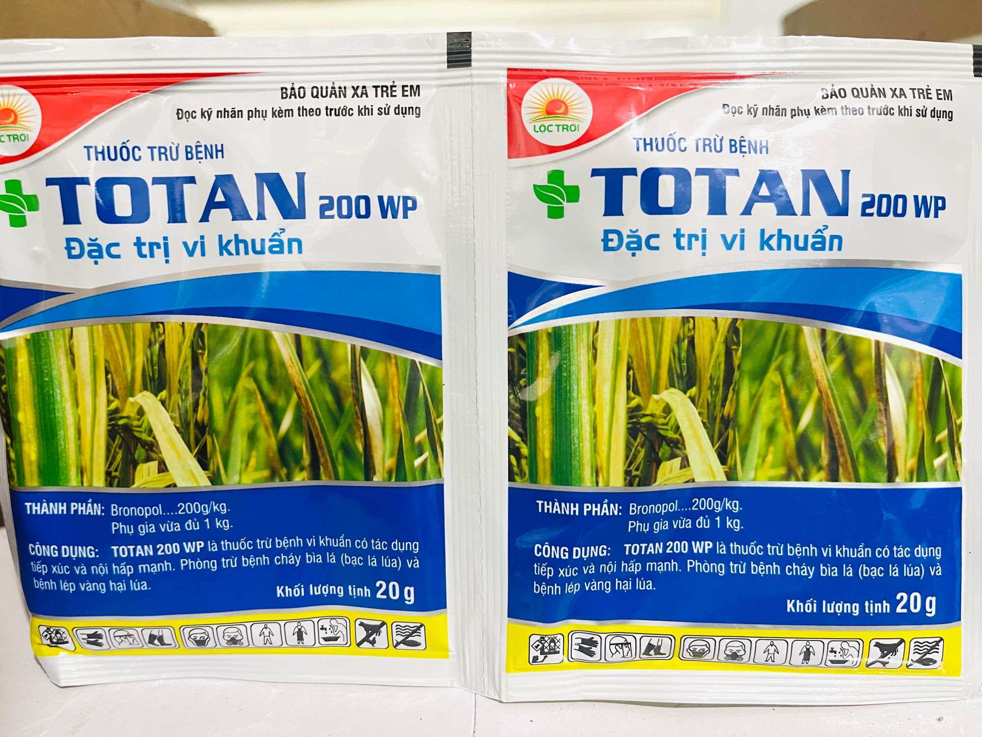 Totan 200WP Lộc Trời - vi khuẩn trên lúa.(20gr)