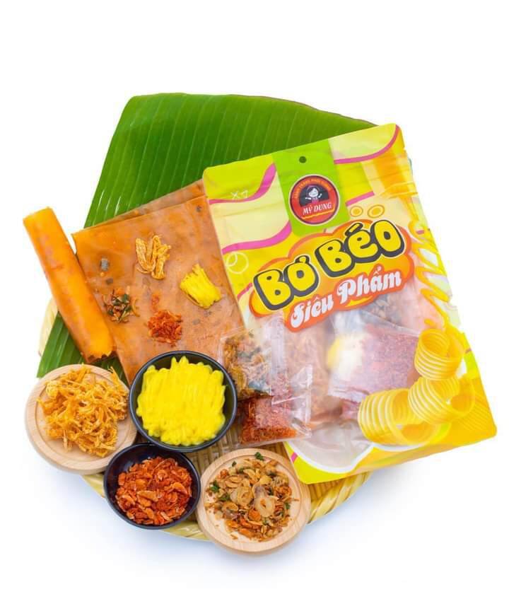 Set mini bánh tráng phơi sương muối bò hành phi khô gà bơ béo