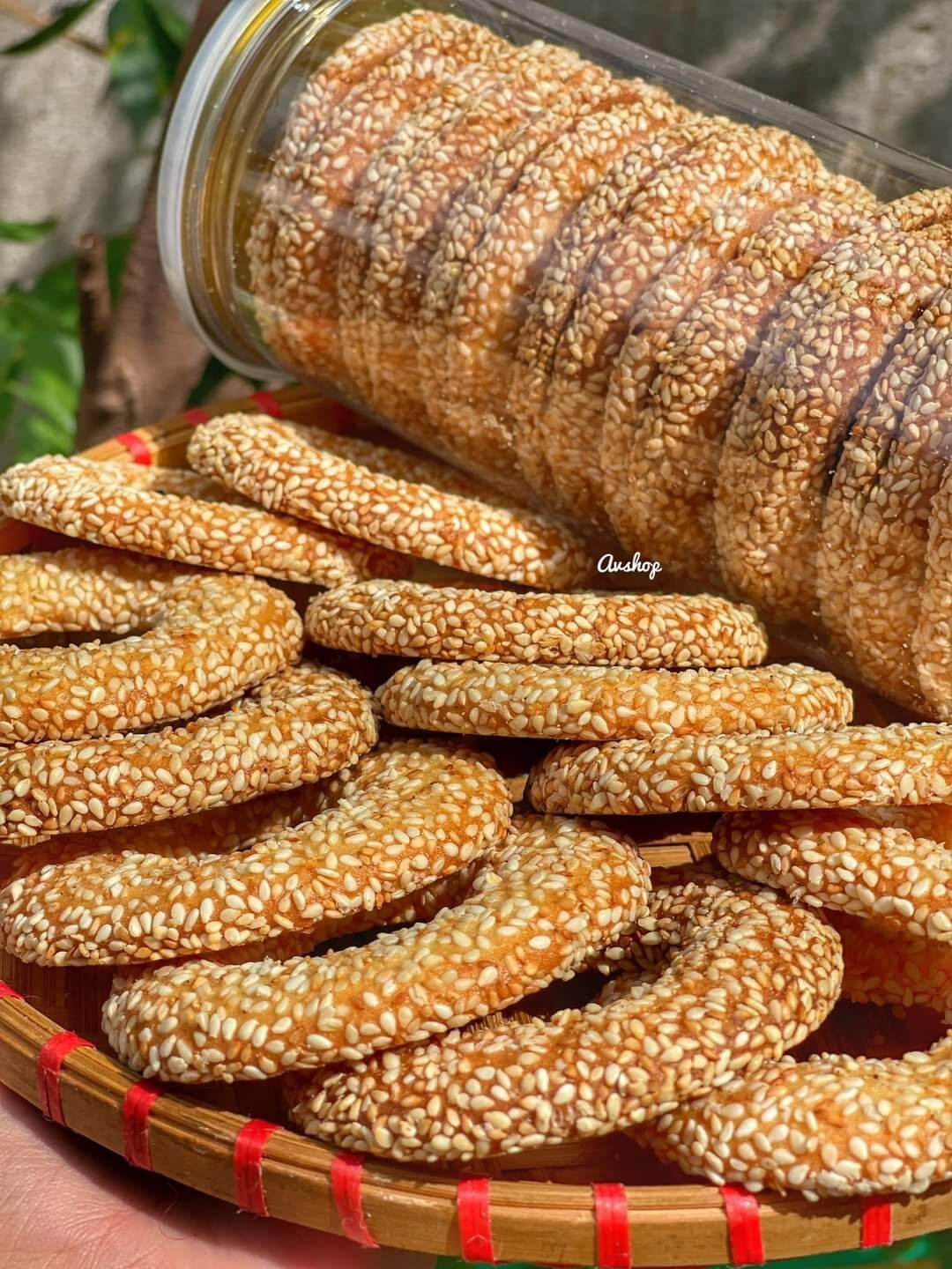 Bánh vòng mè bơ sữa hủ 400g