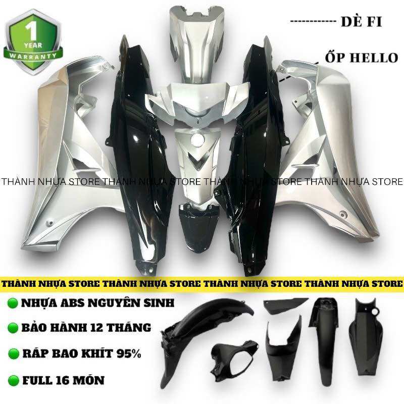 [NEW] Dàn áo Sirius Bạc phối Đen Ốp Sihello Dè Fi (Xem mô tả)