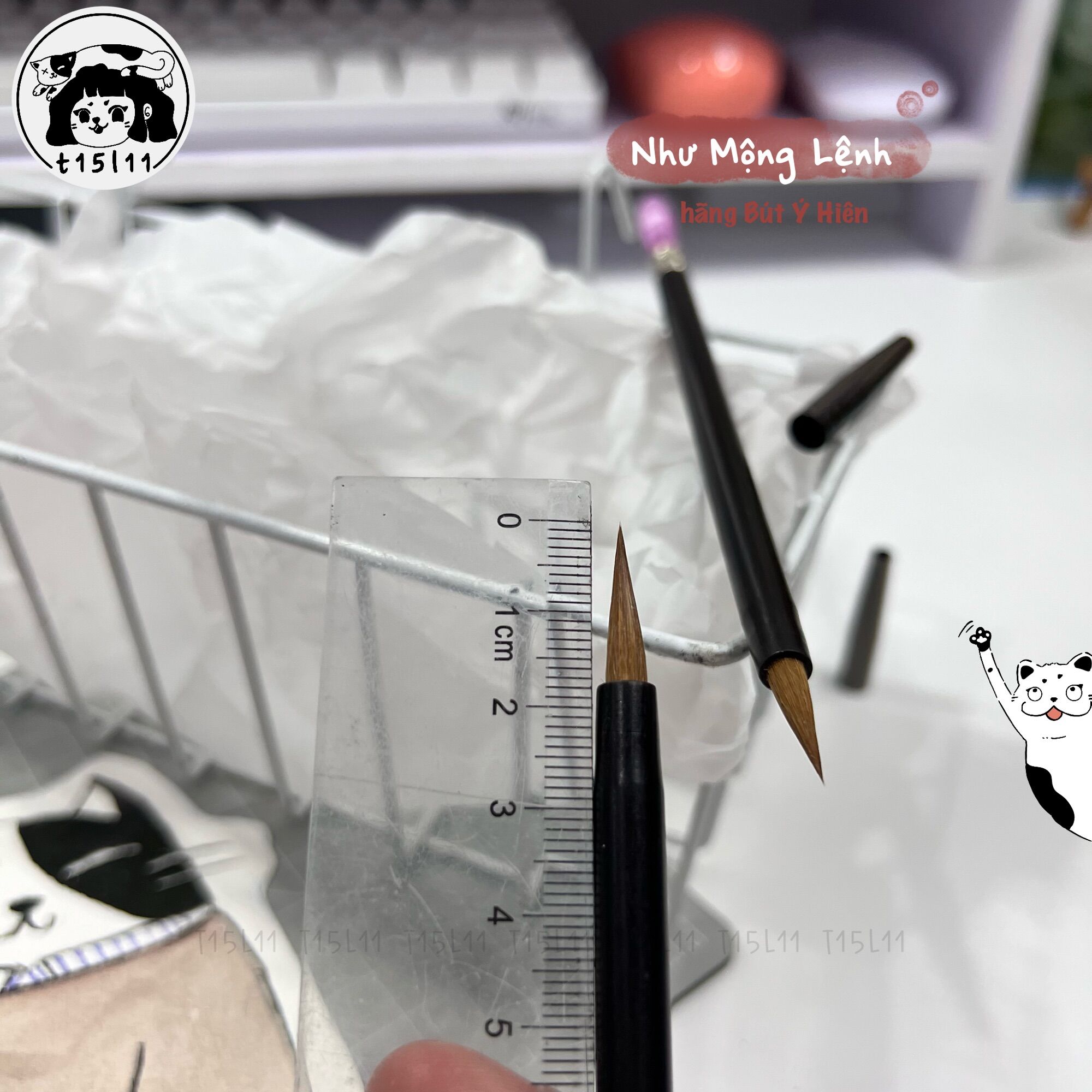 [t15l11] Cọ thư pháp Như Mộng Lệnh-hãng Bút Ý Hiên