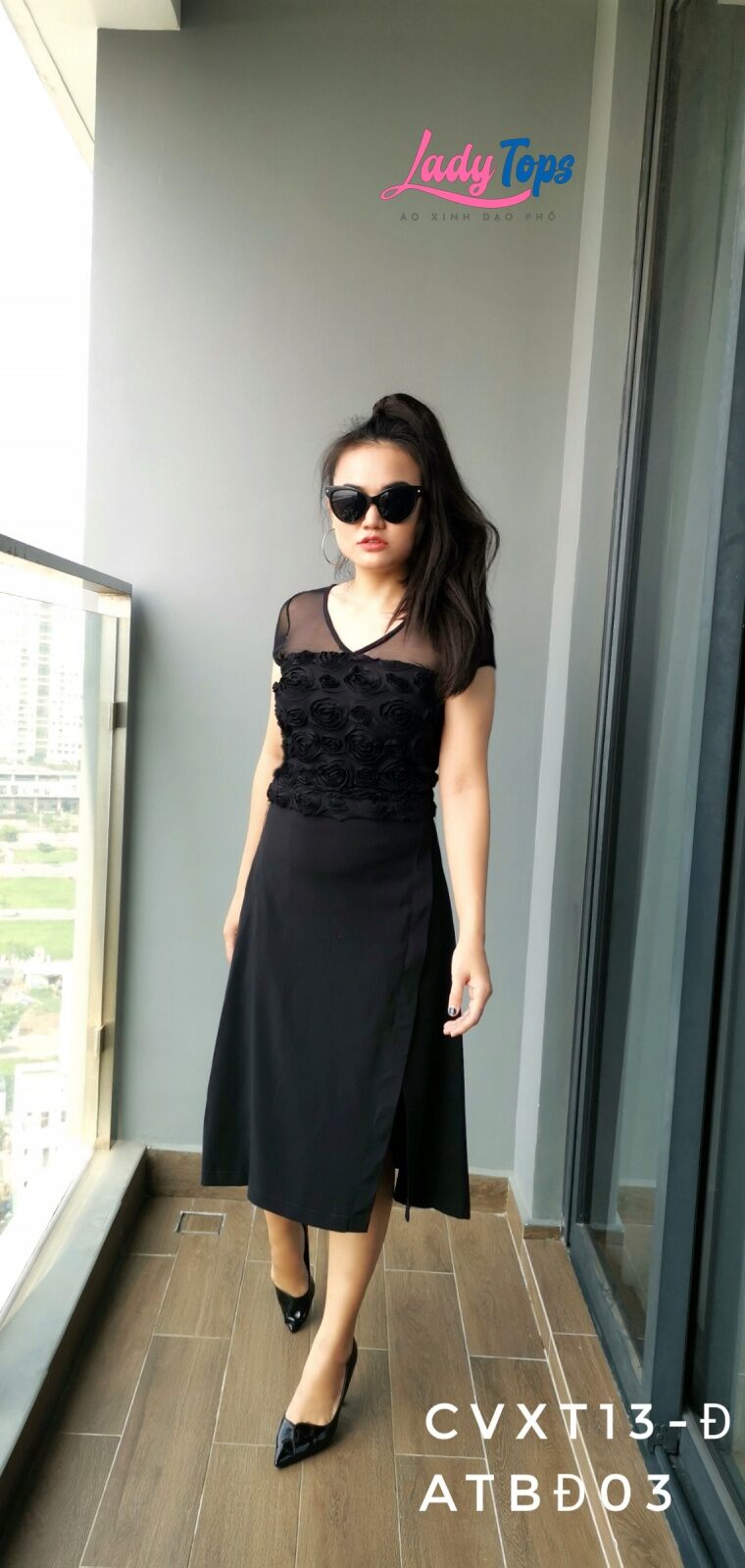ÁO VOAN THUN HOA NỔI 3D
