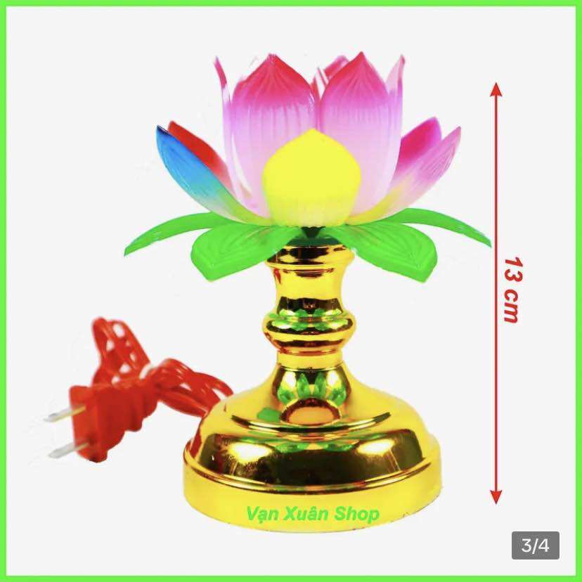 Cặp Đèn sen cắm điện đặt bàn thờ-Nhiều cỡ