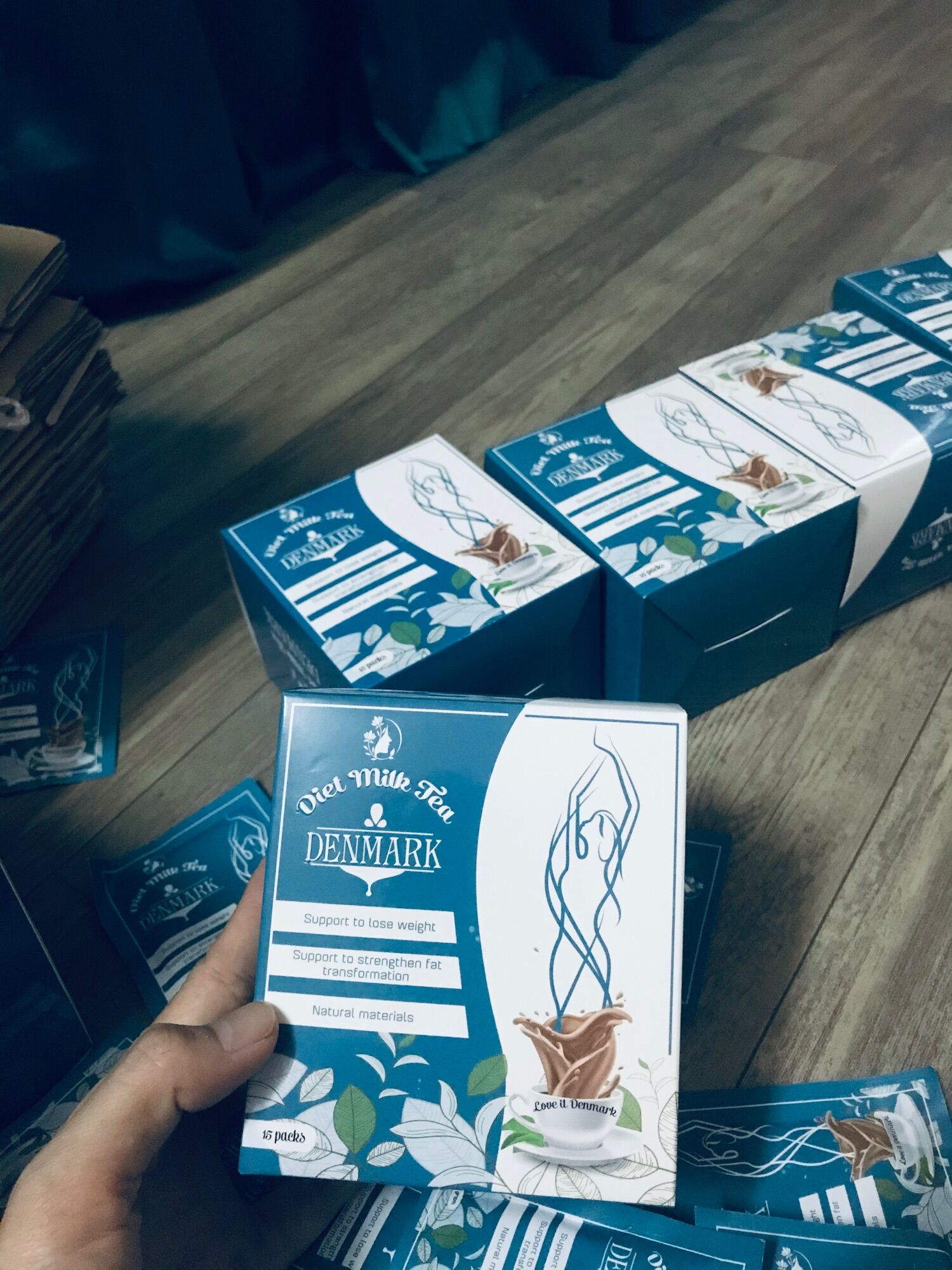 Combo 3 hộp trà sữa giảm cân Đan Mạch