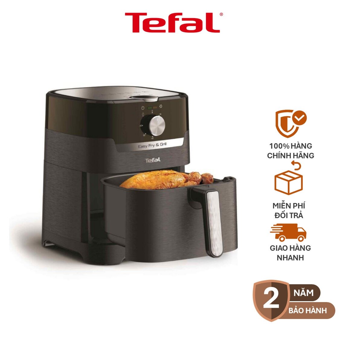 Nồi chiên không dầu tefal ey501815, 4.2l
