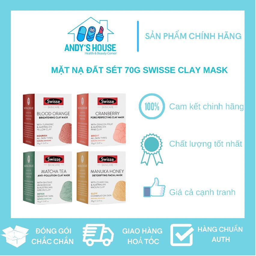 Mặt nạ đất sét 70g swisse clay mask