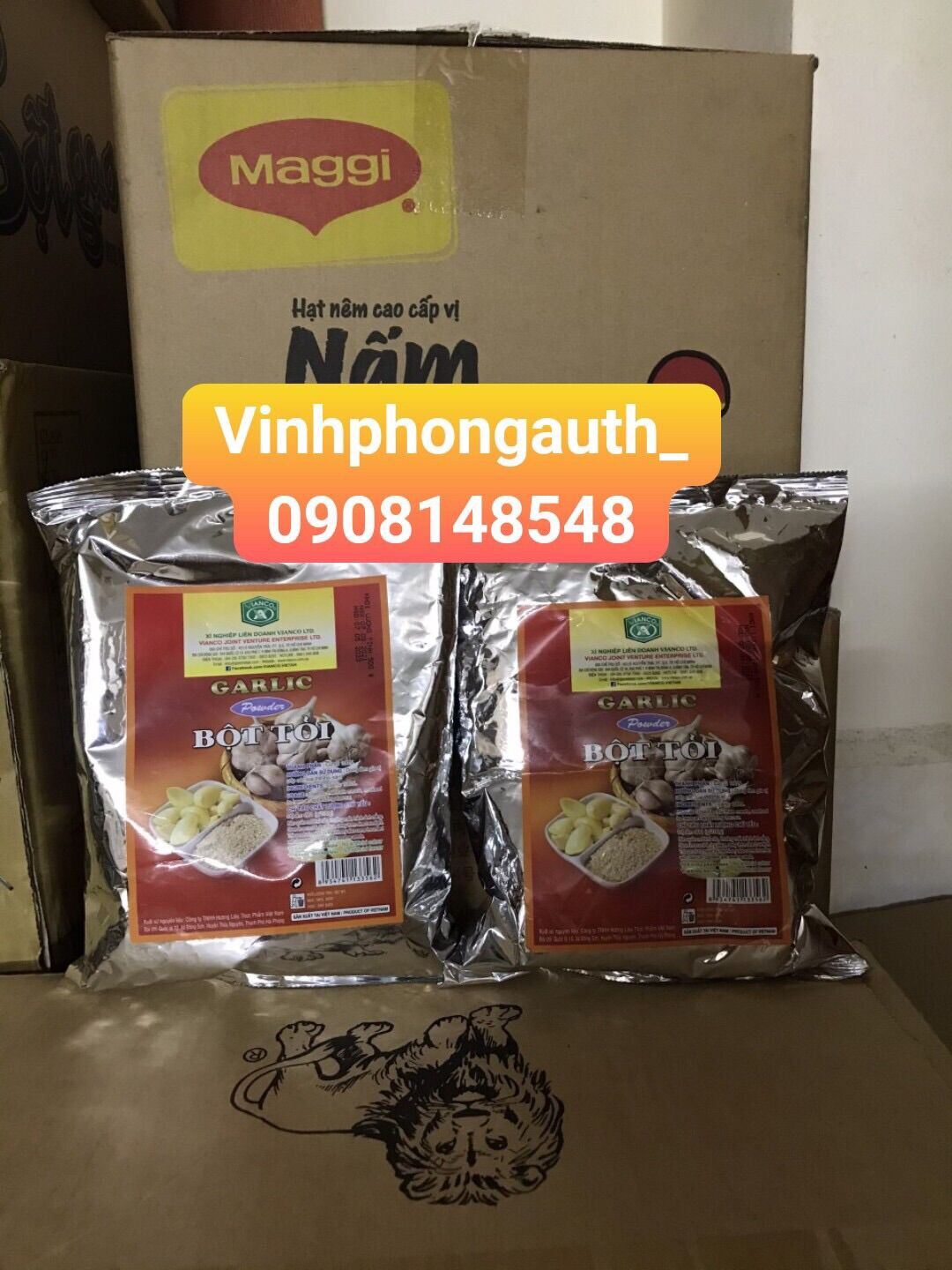 Bột tỏi Việt Ấn vianco gói 500gr