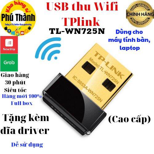 Bảng giá Tplink - USB thu wifi tplink TL-WN725N/ Totolink N150USM/ Lblink WN151N dùng cho máy tính bàn, laptop Phong Vũ