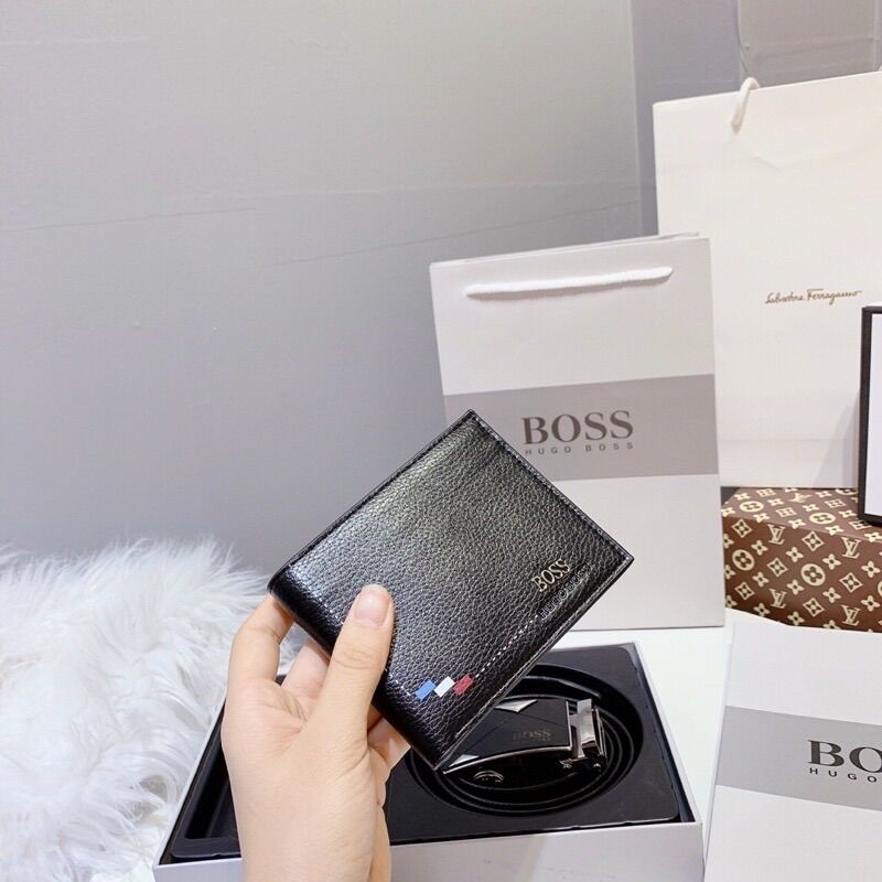 [Fullbox + Túi giấy] Set ví và thắt lưng nam boss sang trọng