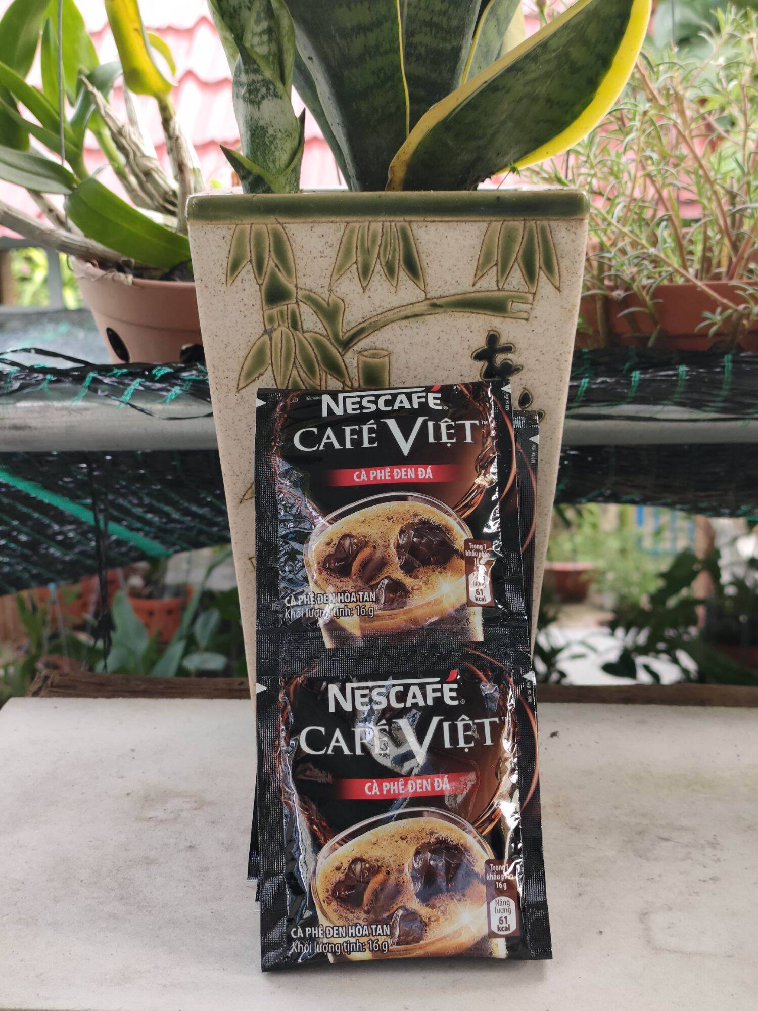 [HCM] Nescafe cà phê Việt Cafe đen đá Việt Dây (10 gói x 16g)