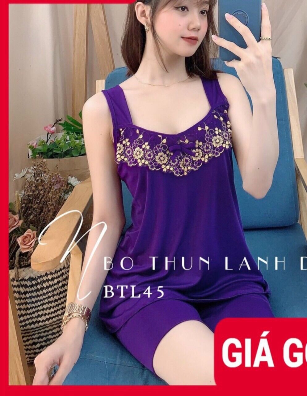 Combo 4 bộ đùi thun lạnh dây bản to phối ren