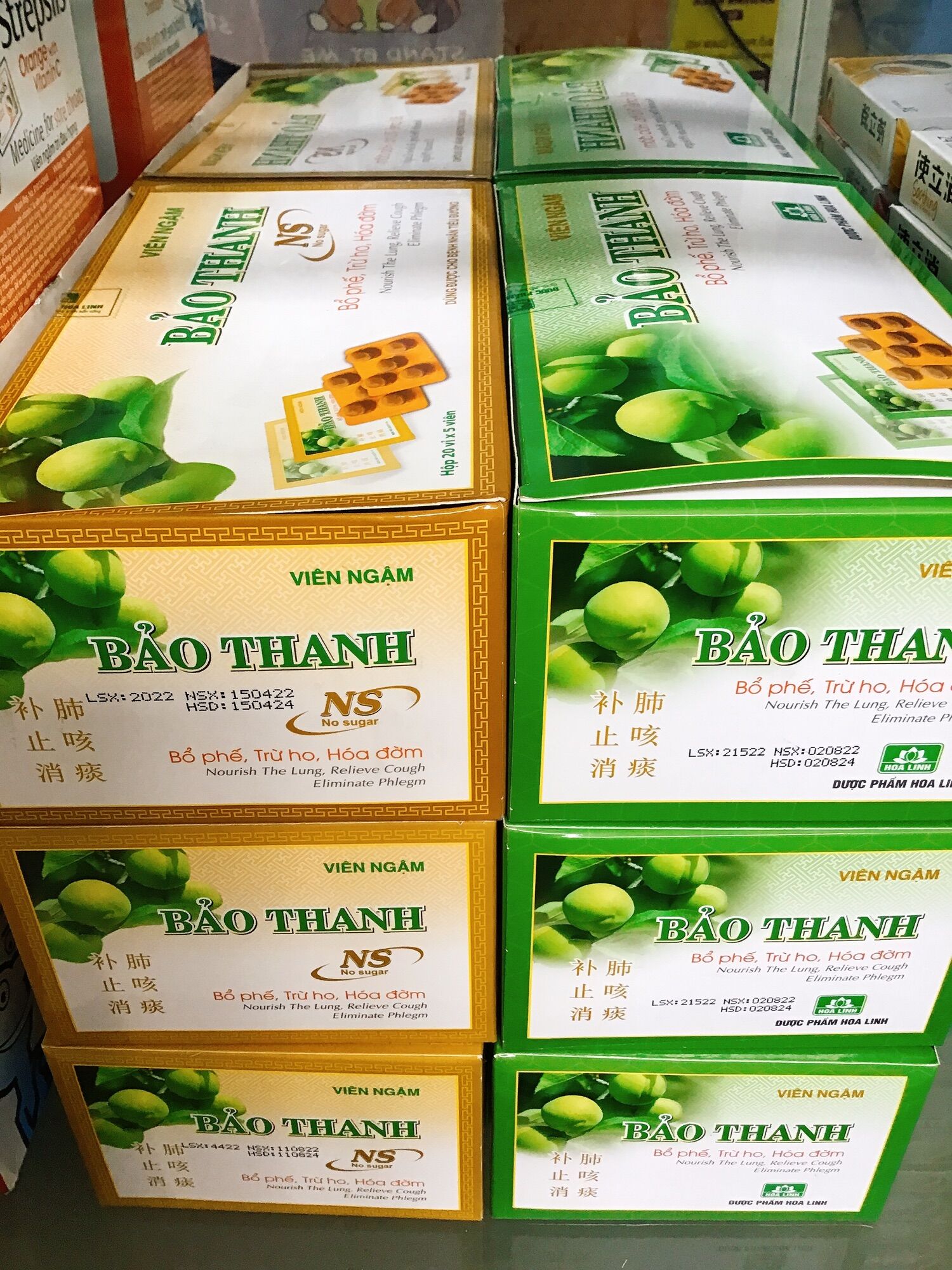Kẹo ngậm ho Bảo Thanh vỉ 5 viên