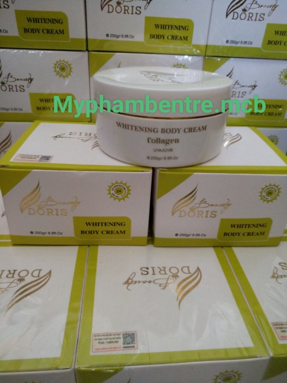 Kem body doris trắng da toàn thân 250g