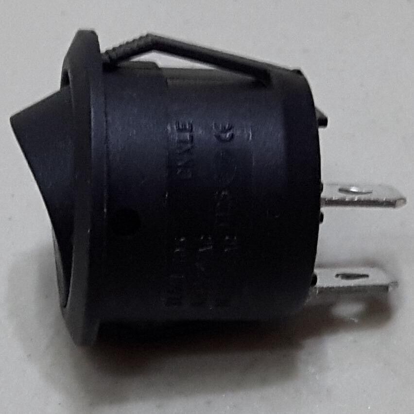Công tắc bập bênh tròn đen trắng ON - OFF 2 chân