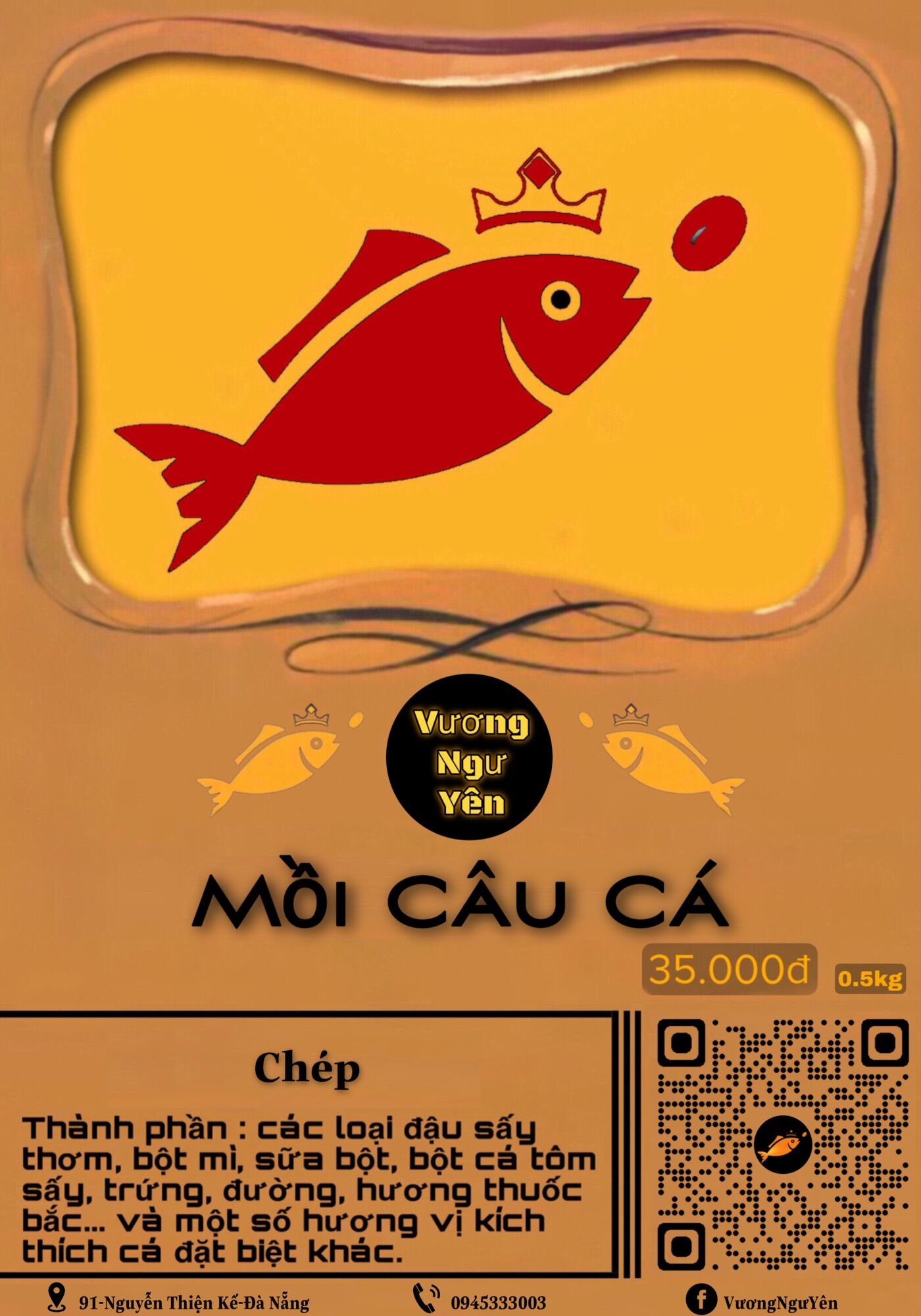Bài Mồi câu cá chuyên Chép ( gói lớn 1/2kg ) _____________ Vương Ngư Yên / bột câu cá / cước / thẻo / cần câu / ô dù / ghế câu / lưỡi câu