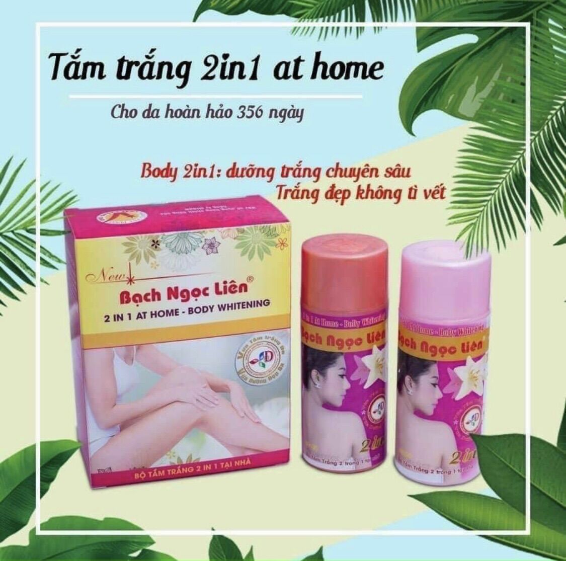 Tắm Trắng Bạch Ngọc Liên 2in1 at home