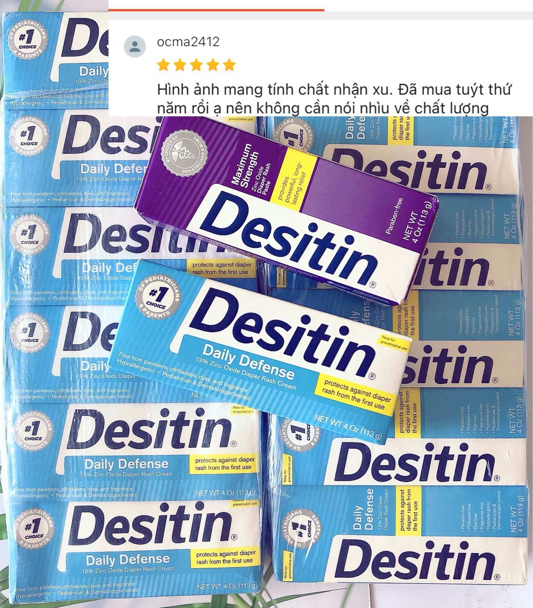 [HCM]KEM CHỐNG HĂM DESITIN xanh tím 2025 (hàng Mỹ)