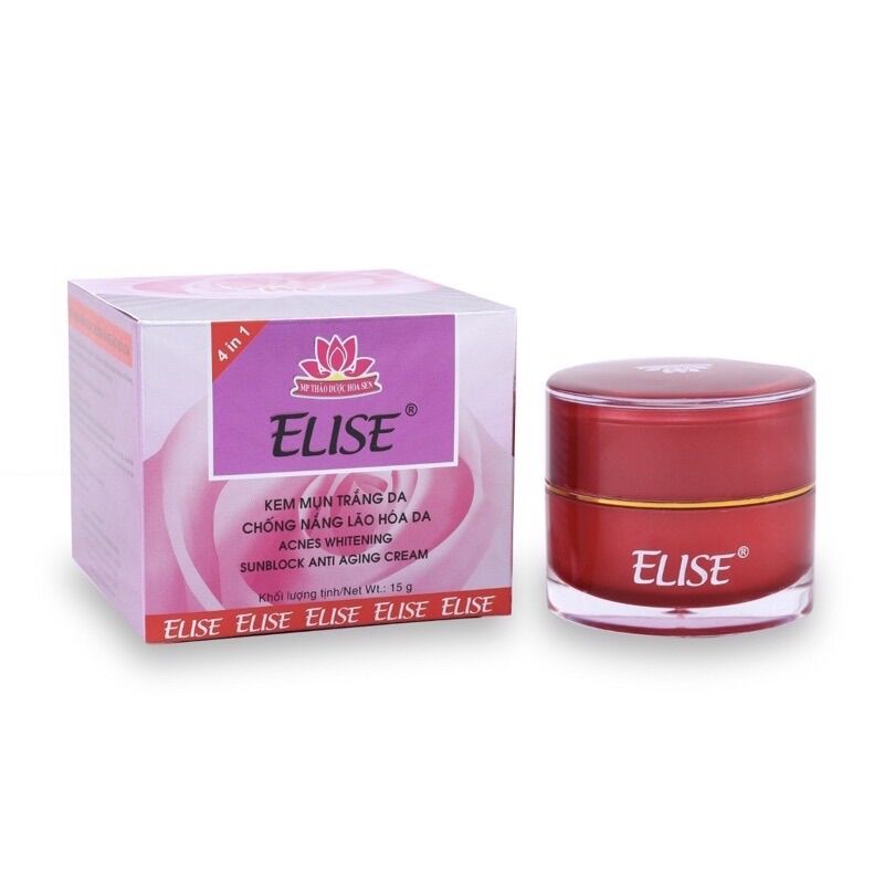 Kem elise dưỡng trắng ngừa mụn chống nắng giảm lão hoá 15g