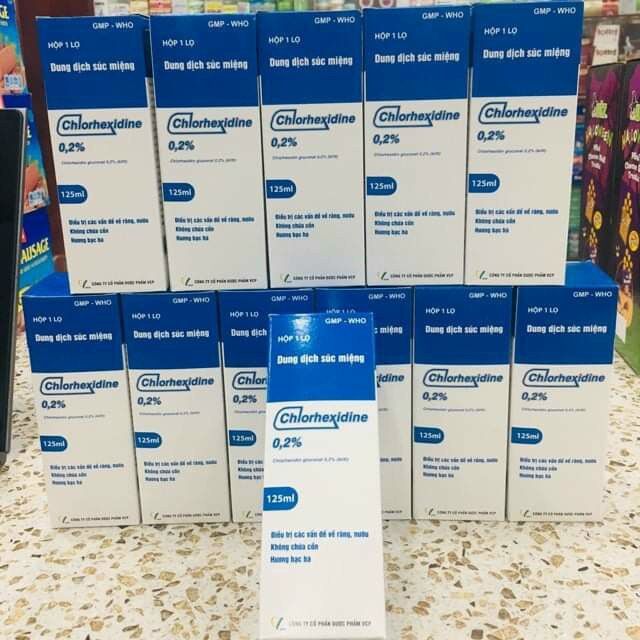 Nước Súc Miệng Sát Khuẩn Chlorhexidine 0.2% 125ml