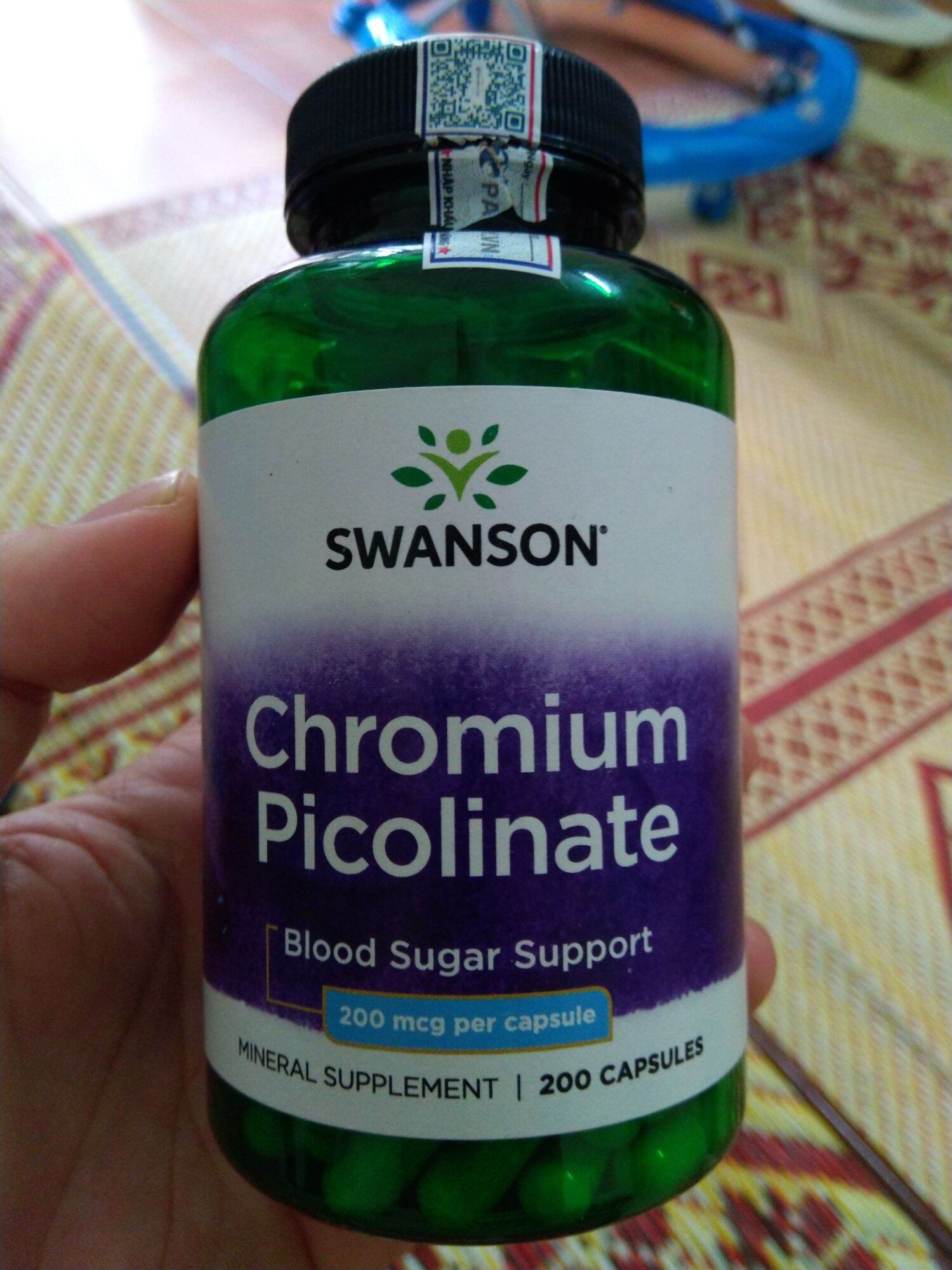 swanson Chromium picolinate 200mg 200v