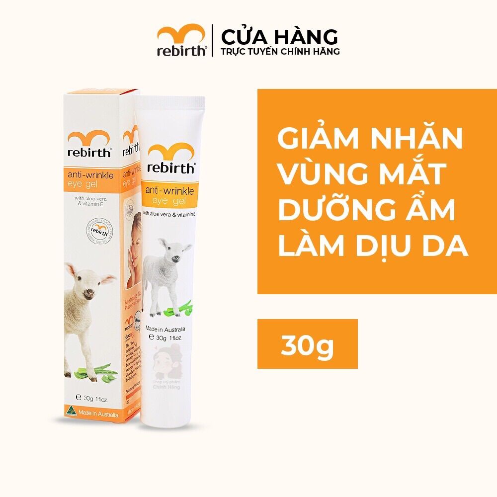 Gel chống nhăn và chống thâm quầng mắt Rebirth Anti-Wrinkle Eye Gel RB05 30ML[Nhập Khẩu Chính Hãng]