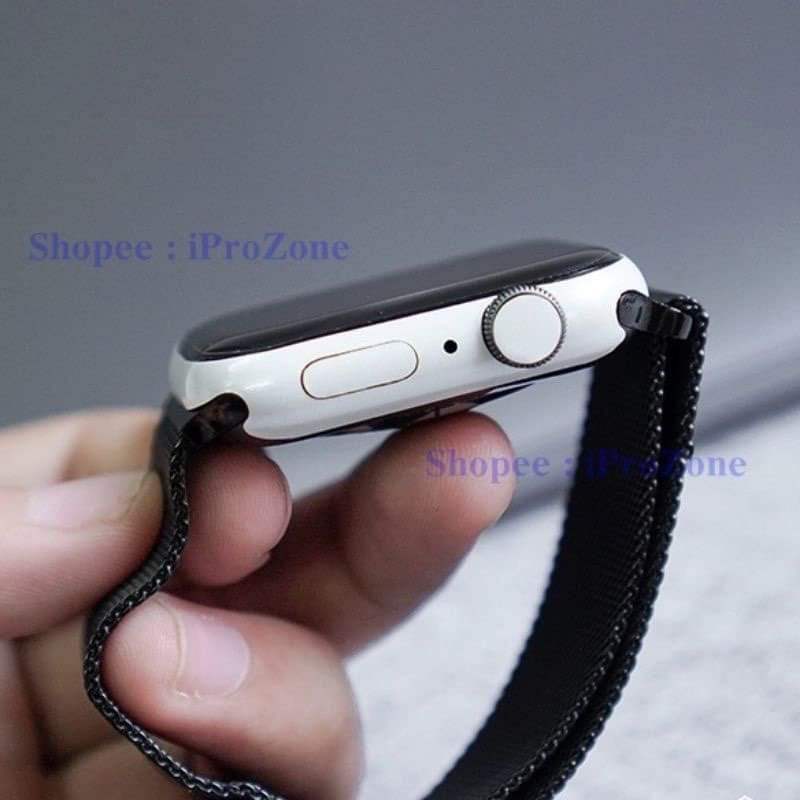 Dán skin đen bóng giả thép và nhiều màu cho iWatch series 1-2-3-4-5-6-SE-7 Che Vết Xước (Tự Dán dễ và đẹp )