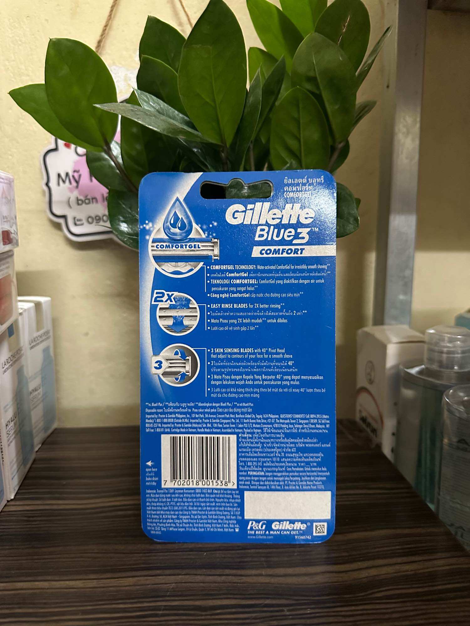 Dao Cạo Blue 3 Gillette Vỉ 4 Cái ( chính hãng)