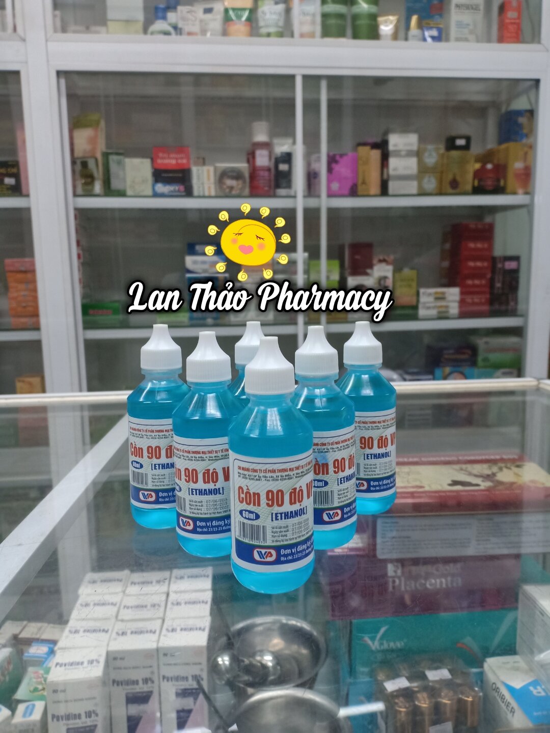 [lẻ 1 chai] DUNG DỊCH SÁT KHUẨN CỒN 90 ĐỘ VĨNH PHÚC CHAI 60ml
